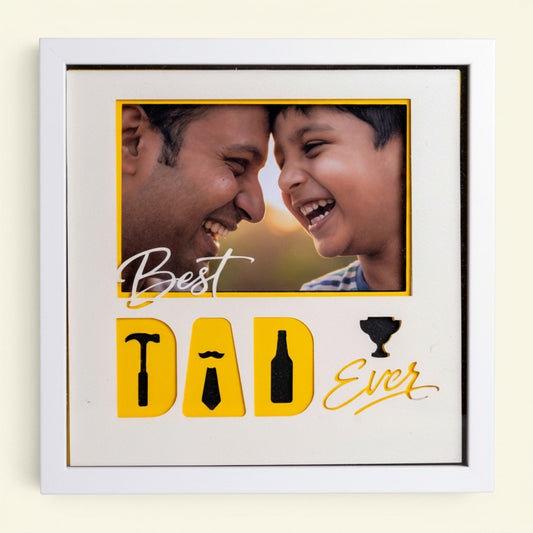 Best Dad Ever! Minimal Photo Frame