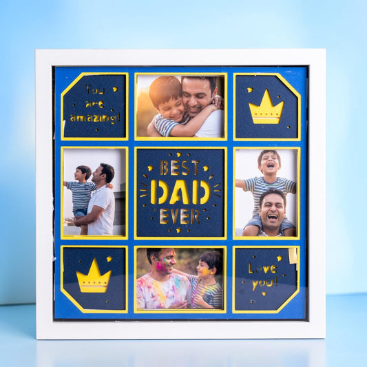 Best Dad Ever! - 4 Photo Collage Frame