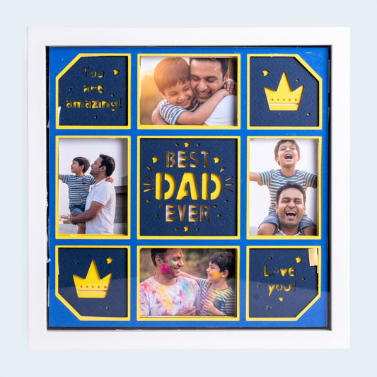 Best Dad Ever! - 4 Photo Collage Frame