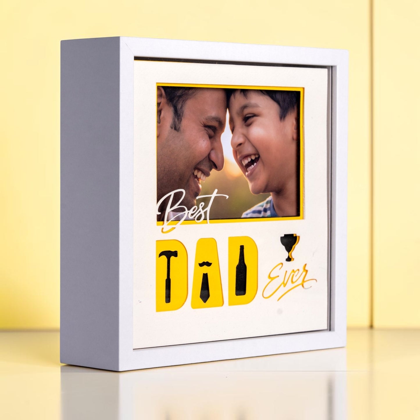 Best Dad Ever! Minimal Photo Frame