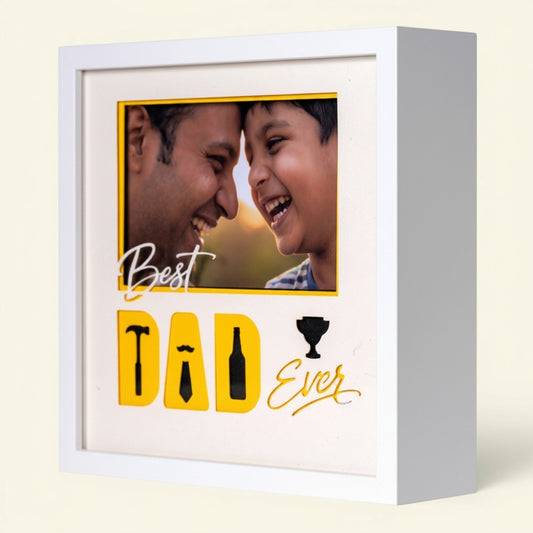 Best Dad Ever! Minimal Photo Frame