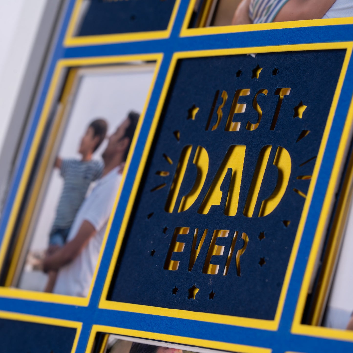 Best Dad Ever! - 4 Photo Collage Frame