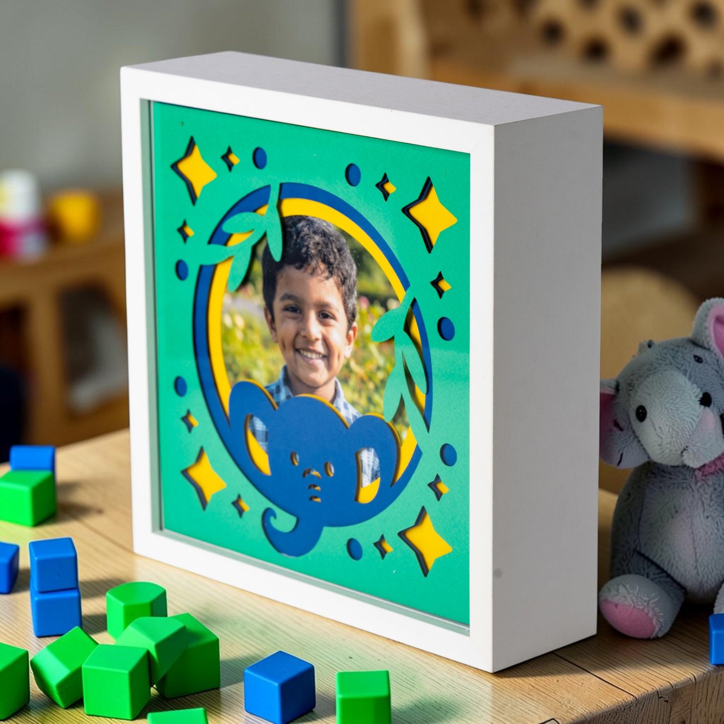 Elephant Kids Photo Frame