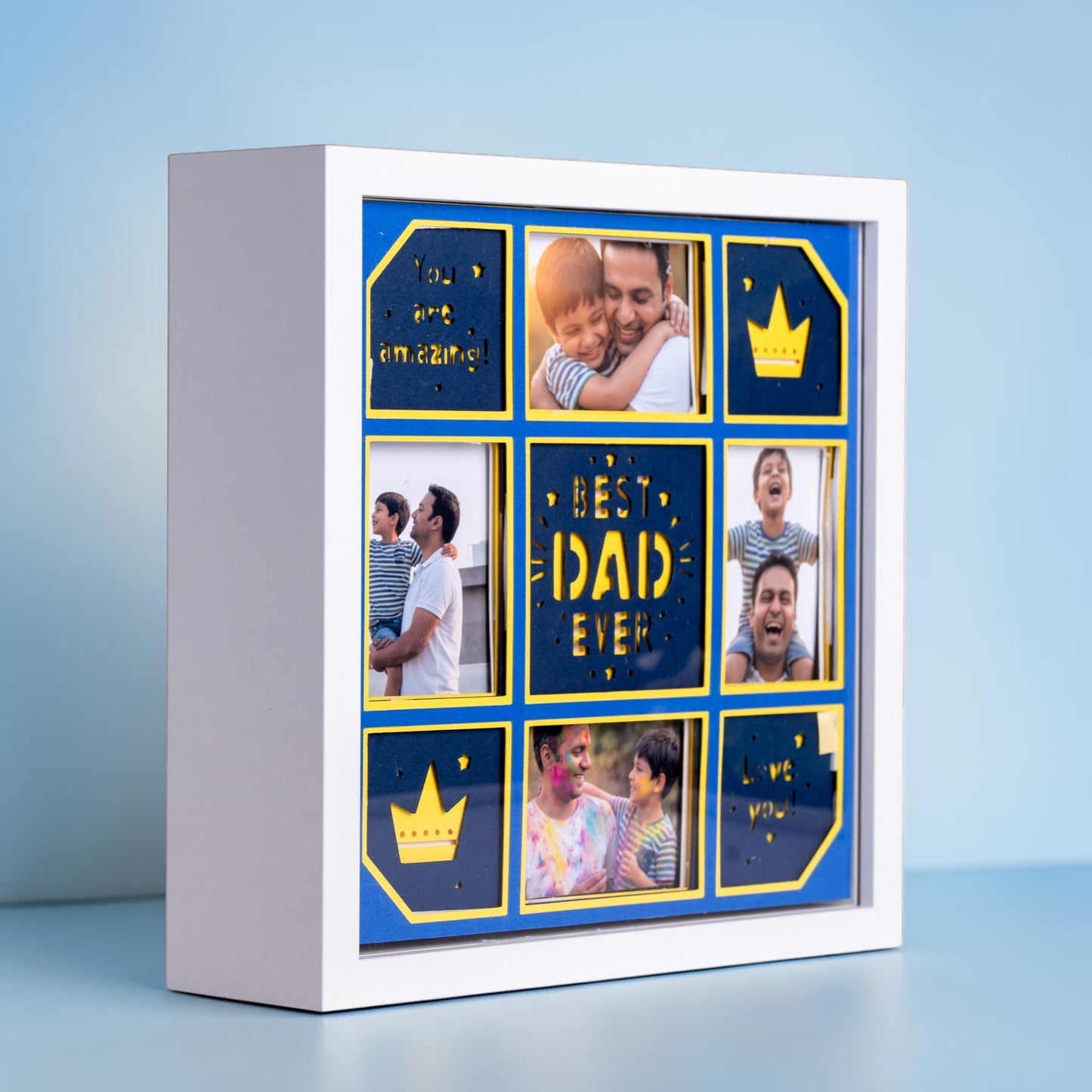 Best Dad Ever! - 4 Photo Collage Frame
