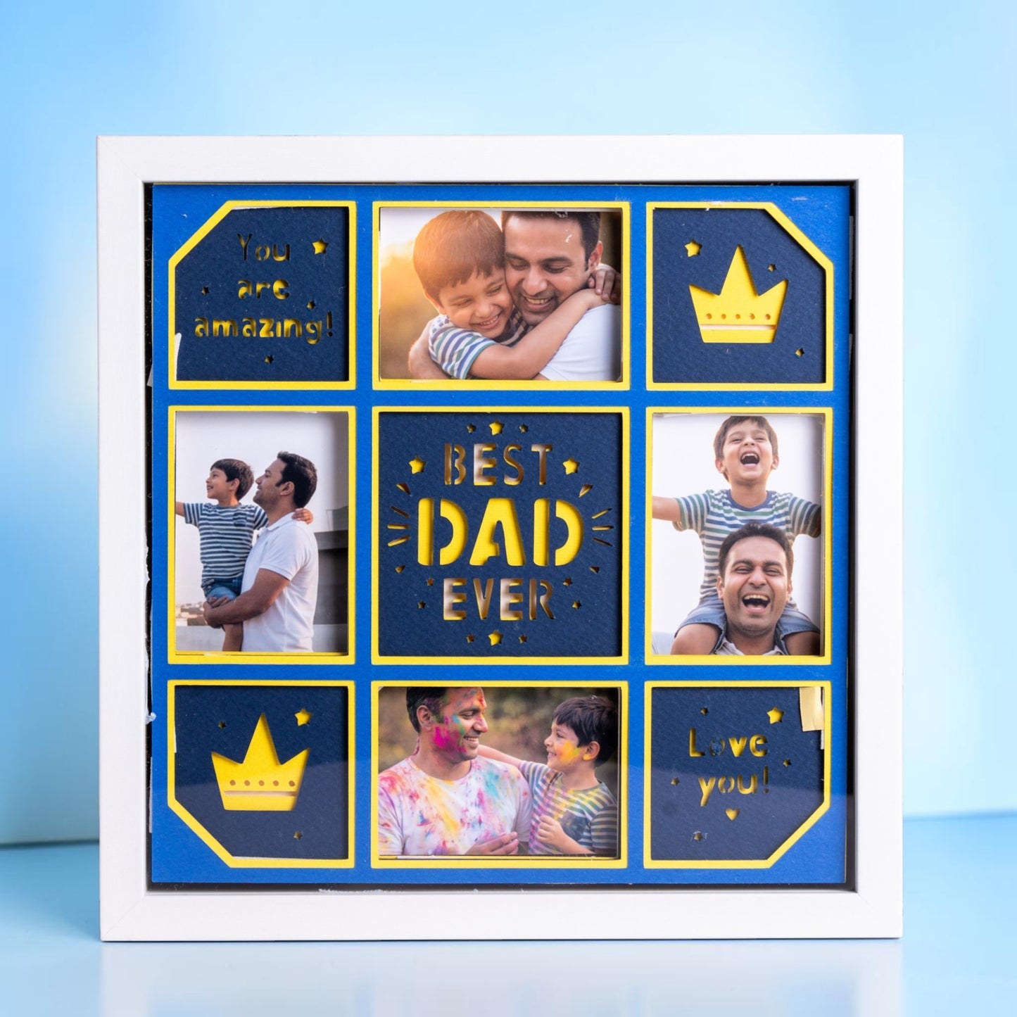 Best Dad Ever! - 4 Photo Collage Frame