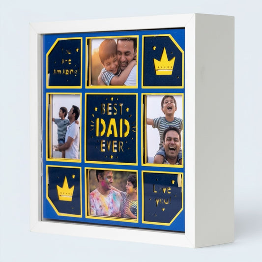 Best Dad Ever! - 4 Photo Collage Frame
