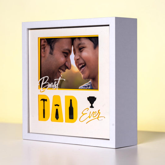 Best Dad Ever! Minimal Photo Frame