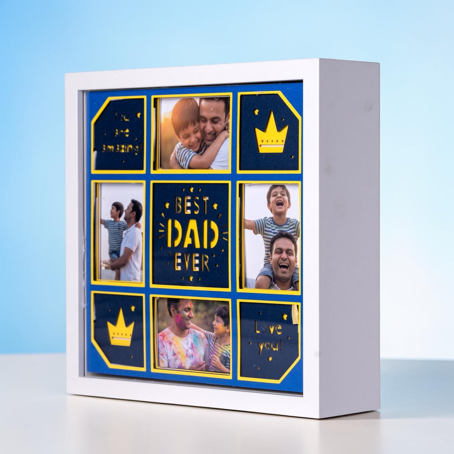Best Dad Ever! - 4 Photo Collage Frame